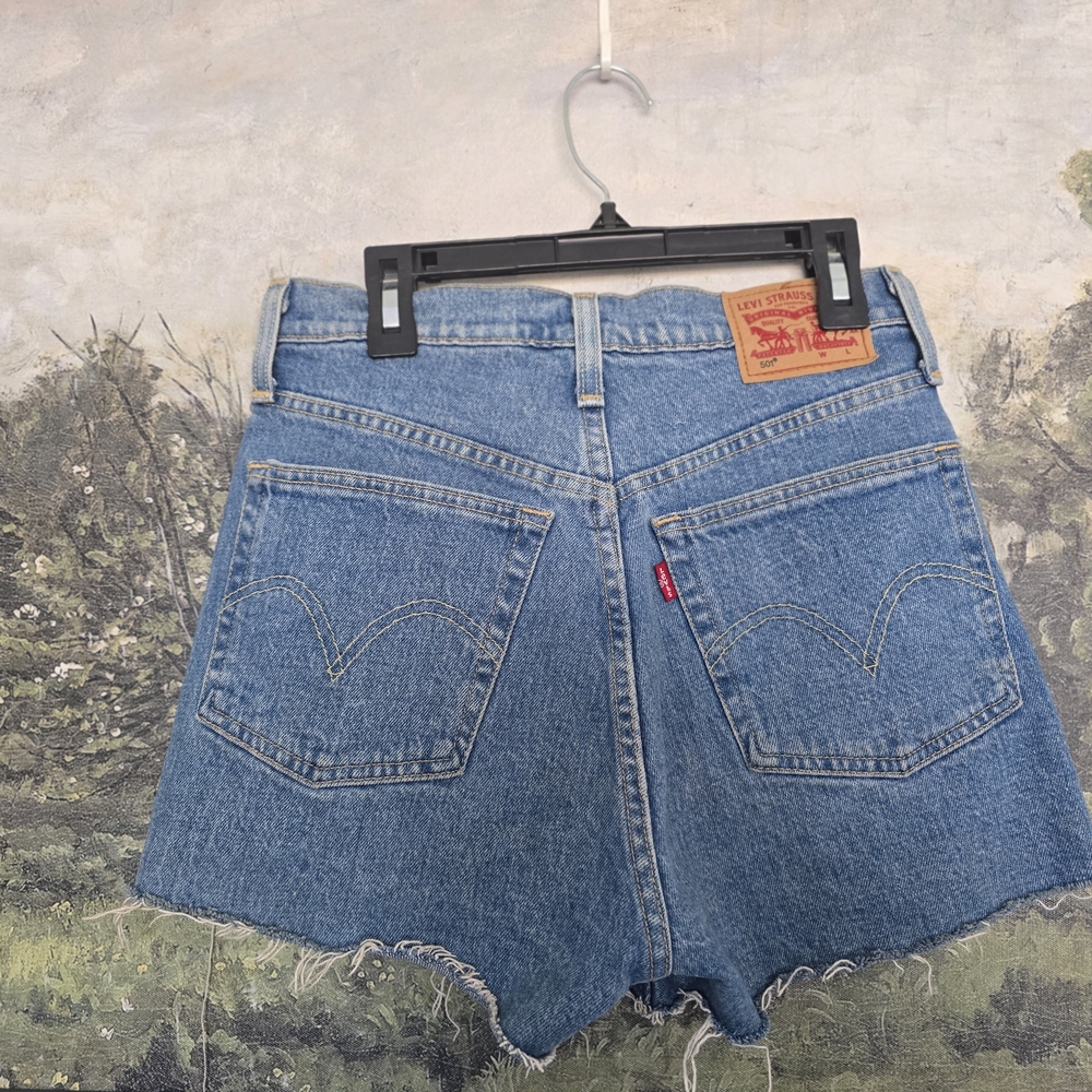 LEVIS Classic Blue Denim Women's Shorts